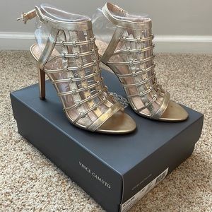 Vince Camuto Kalare Heels - Egyptian Gold size 7.5M